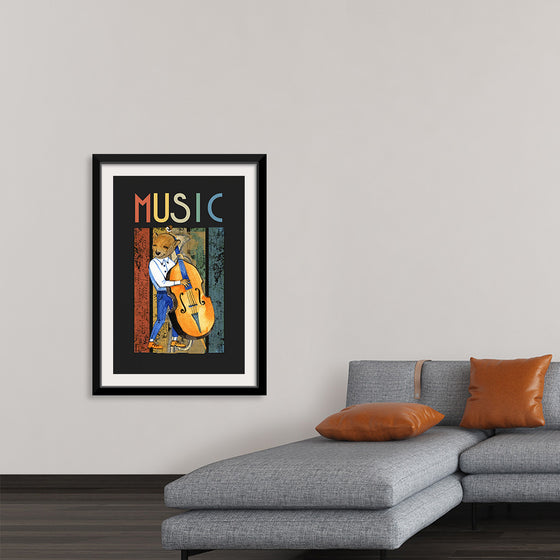 "Music Jazz Vintage Bear"