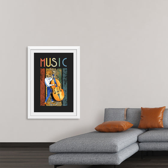 "Music Jazz Vintage Bear"