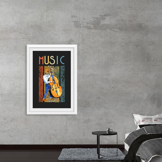 "Music Jazz Vintage Bear"