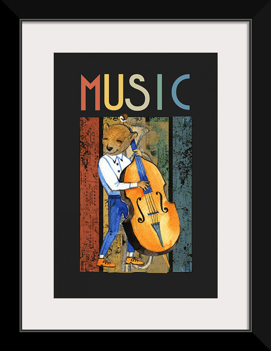 "Music Jazz Vintage Bear"