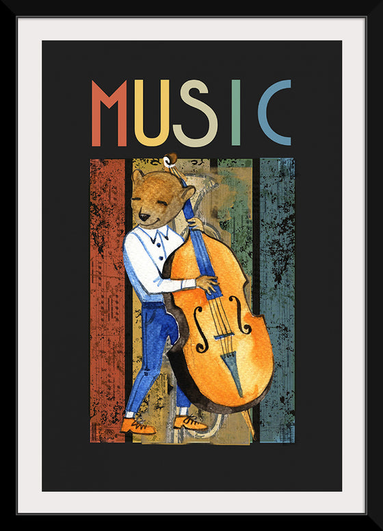 "Music Jazz Vintage Bear"