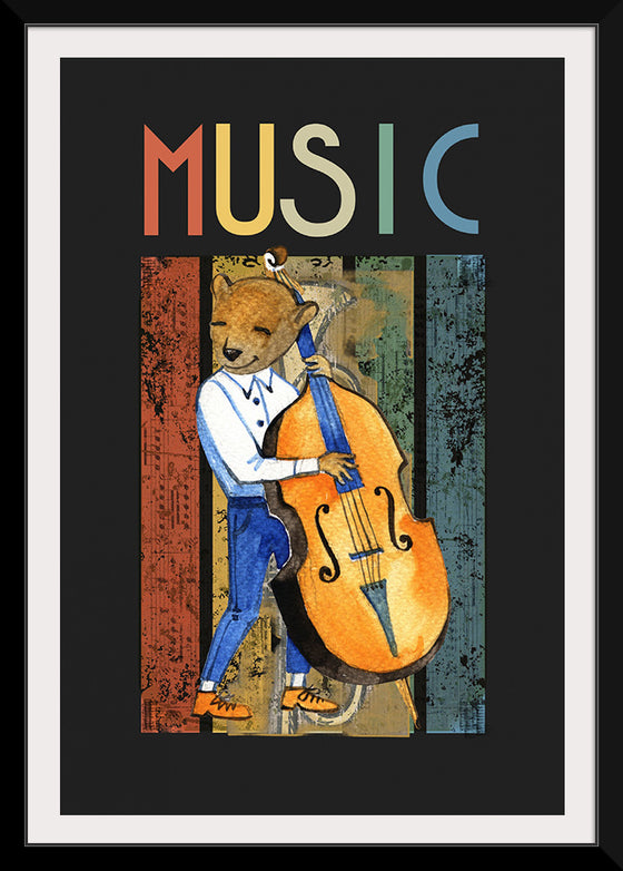 "Music Jazz Vintage Bear"