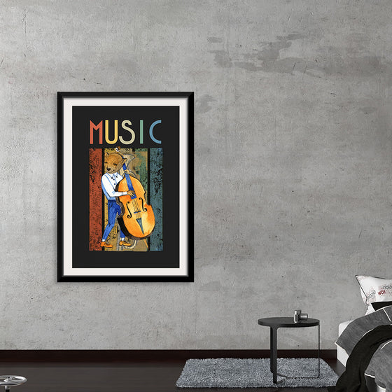 "Music Jazz Vintage Bear"