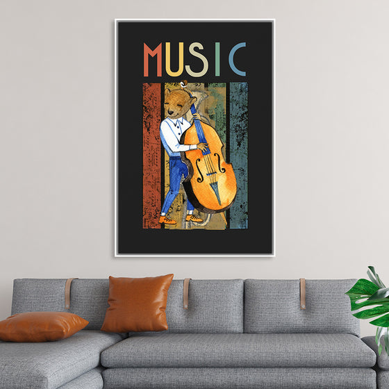 "Music Jazz Vintage Bear"