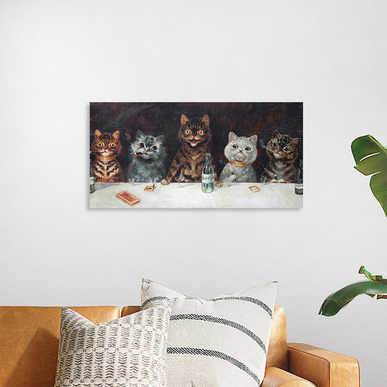 "Vintage Cats Illustration Art"