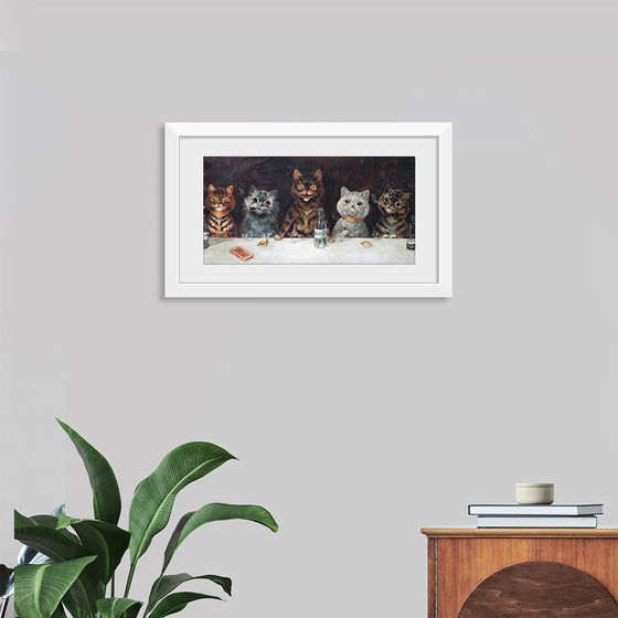 "Vintage Cats Illustration Art"