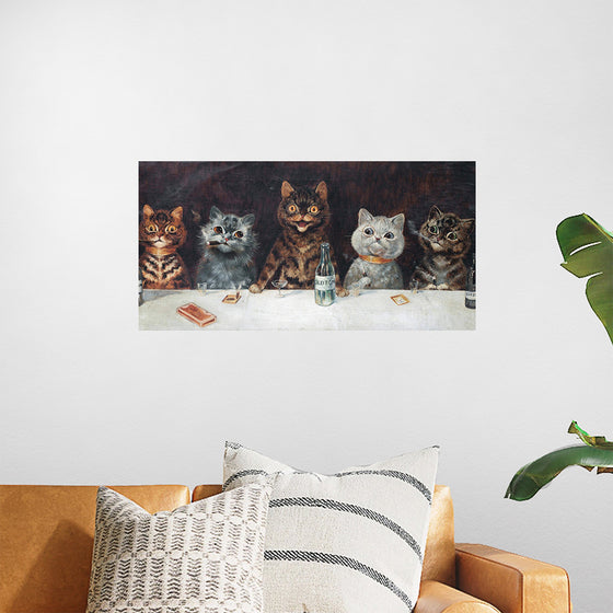 "Vintage Cats Illustration Art"