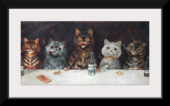 "Vintage Cats Illustration Art"