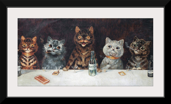 "Vintage Cats Illustration Art"