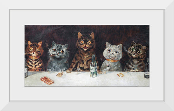 "Vintage Cats Illustration Art"