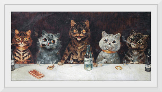 "Vintage Cats Illustration Art"