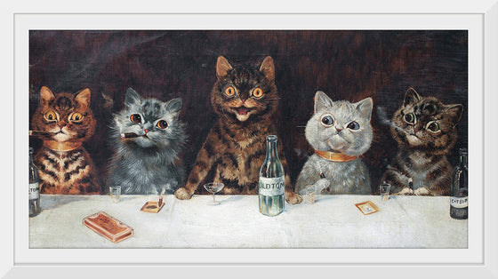 "Vintage Cats Illustration Art"