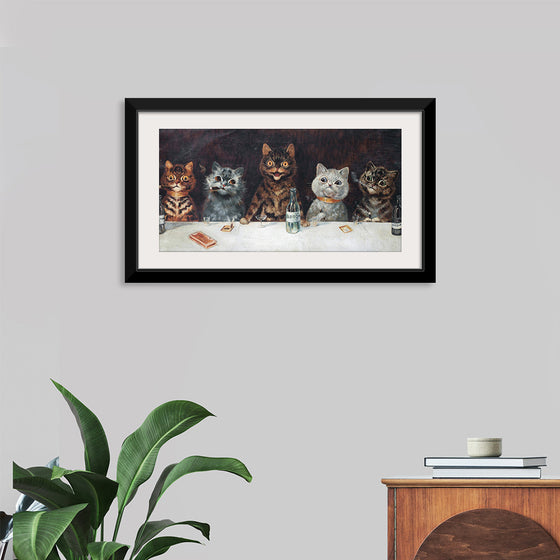 "Vintage Cats Illustration Art"