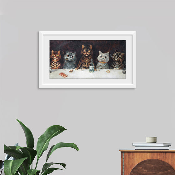 "Vintage Cats Illustration Art"