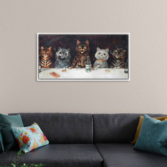 "Vintage Cats Illustration Art"