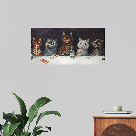 "Vintage Cats Illustration Art"