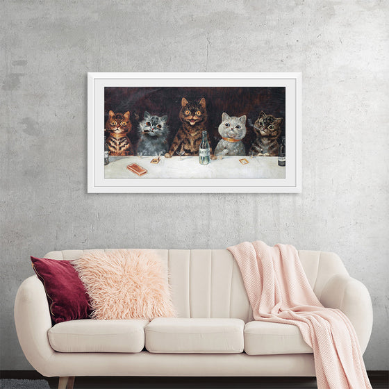 "Vintage Cats Illustration Art"