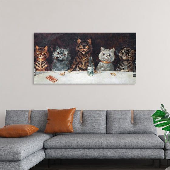 "Vintage Cats Illustration Art"