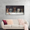 "Vintage Cats Illustration Art"