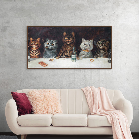 "Vintage Cats Illustration Art"