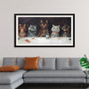 "Vintage Cats Illustration Art"