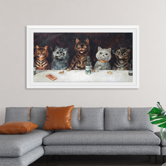 "Vintage Cats Illustration Art"