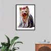 "Fractal Wire Yorkshire Terrier Dog"