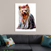 "Fractal Wire Yorkshire Terrier Dog"