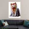 "Fractal Wire Yorkshire Terrier Dog"