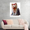 "Fractal Wire Yorkshire Terrier Dog"