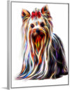 "Fractal Wire Yorkshire Terrier Dog"