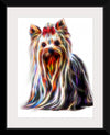 "Fractal Wire Yorkshire Terrier Dog"