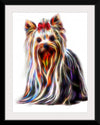 "Fractal Wire Yorkshire Terrier Dog"