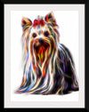 "Fractal Wire Yorkshire Terrier Dog"