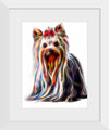 "Fractal Wire Yorkshire Terrier Dog"