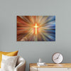 "Backlit Glowing Cross"