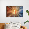 "Backlit Glowing Cross"