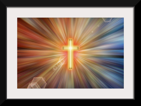 "Backlit Glowing Cross"