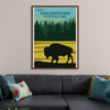 "Yellowstone, Wyoming Travel Poster"