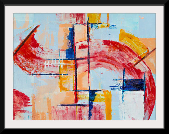 "Red, Yellow, and Blue Abstract Painting", Steve Johnson