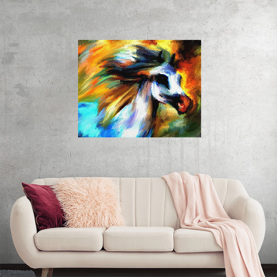 "Colorful Abstract Horse"