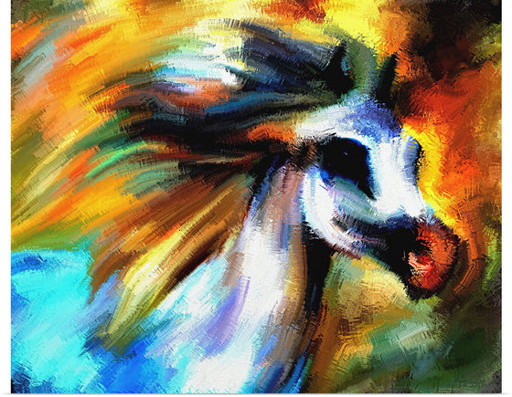 "Colorful Abstract Horse"
