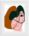 "Abstract Modern Art Woman's Face", Linnaea Mallette