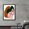 "Abstract Modern Art Woman's Face", Linnaea Mallette