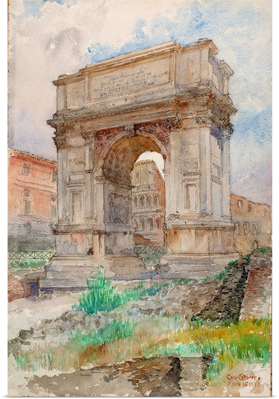 "Arch of Titus, Rome", Cass Gilbert