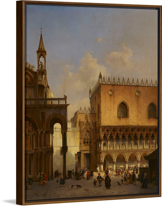 "St Mark's Square in Venice, 1844", Ivo Ambroise Vermeersch