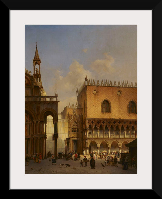 "St Mark's Square in Venice, 1844", Ivo Ambroise Vermeersch