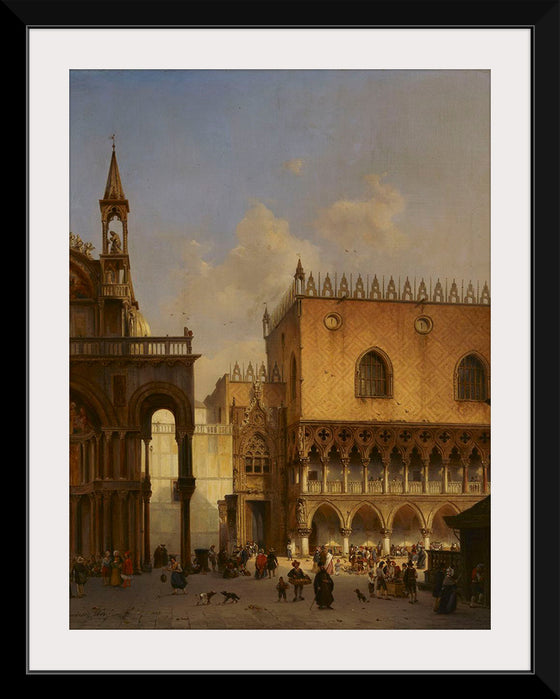 "St Mark's Square in Venice, 1844", Ivo Ambroise Vermeersch