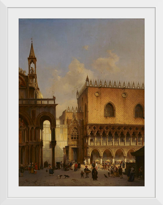 "St Mark's Square in Venice, 1844", Ivo Ambroise Vermeersch