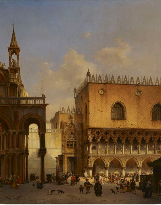 "St Mark's Square in Venice, 1844", Ivo Ambroise Vermeersch